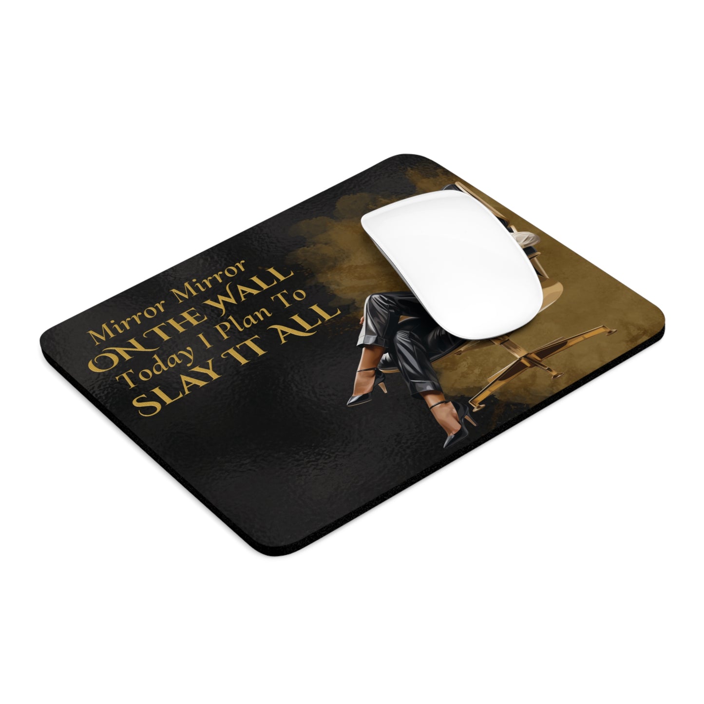 Gold Blonde Mirror Mirror Mouse Pad