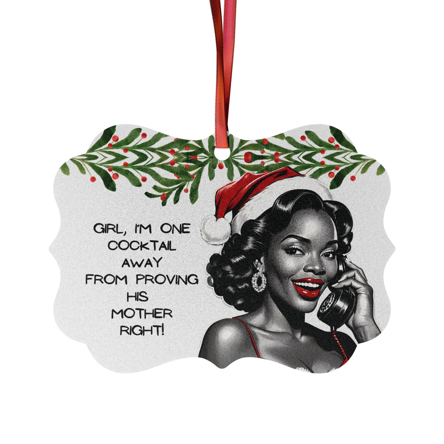 Cocktail Aluminum Ornaments