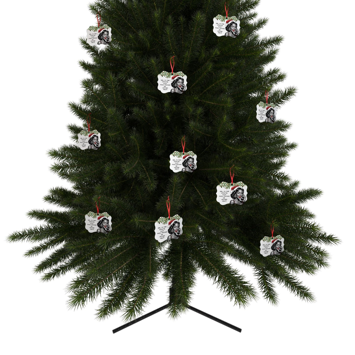 Cocktail Aluminum Ornaments