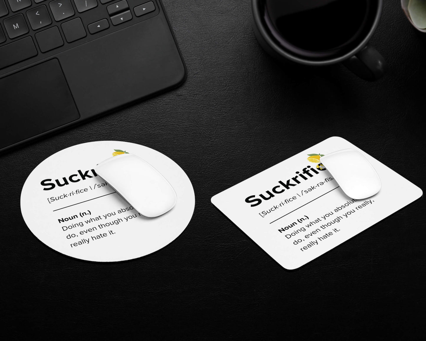 Suckrifice Mouse Pad – Signed, Sealed, Suffering