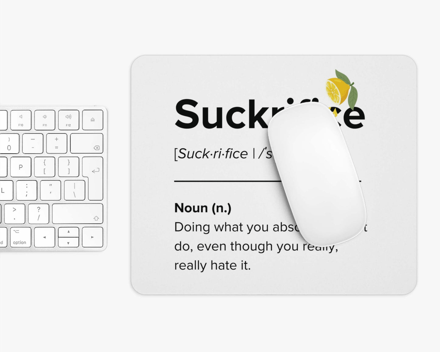 Suckrifice Mouse Pad – Signed, Sealed, Suffering