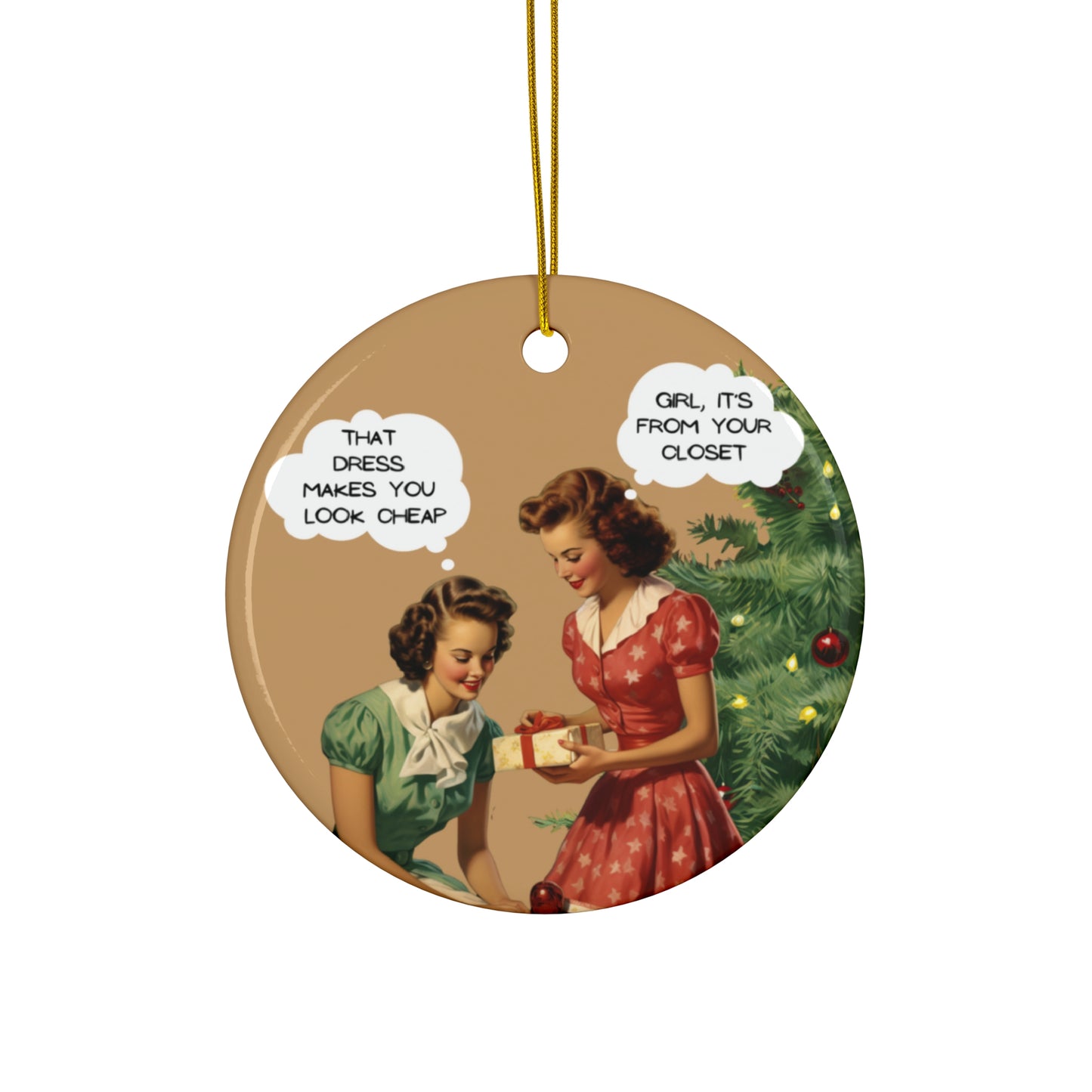 Cheap Dress Ceramic Ornament