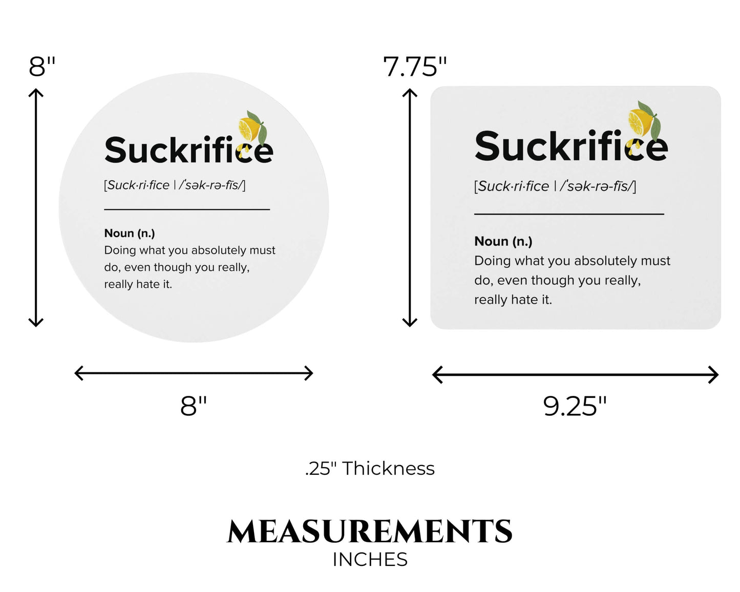Suckrifice Mouse Pad – Signed, Sealed, Suffering