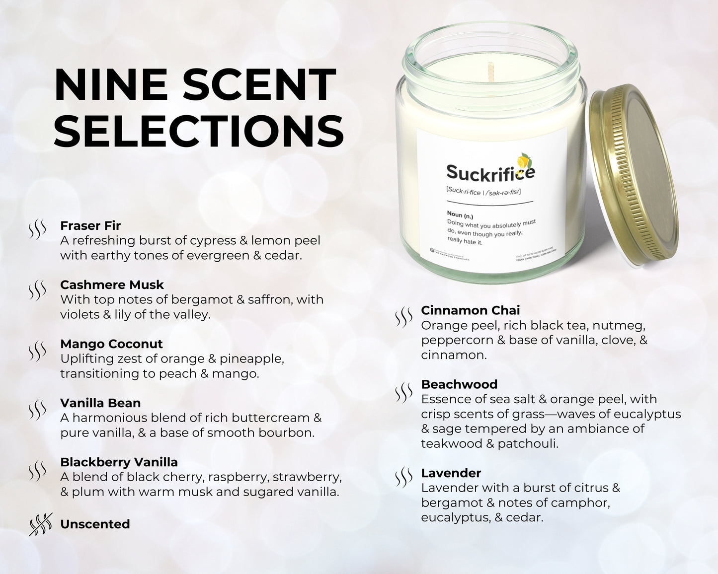 Suckrifice Candle – Because Adulting Sucks